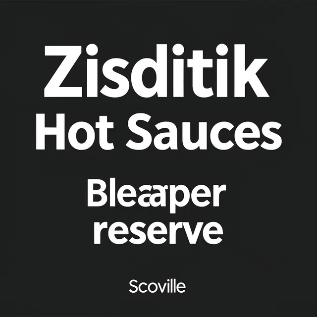 Zisditik Hot Sauces label
