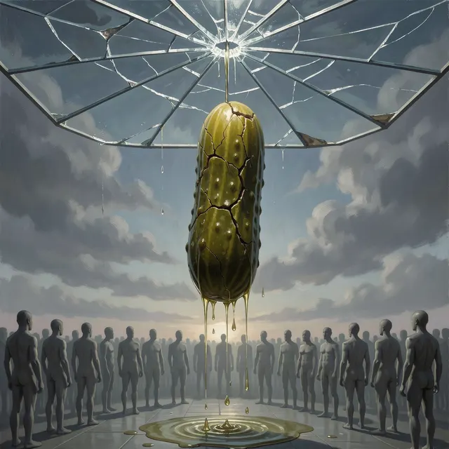 pickle fighting for freedom from life and humanity in a metaphysical sense