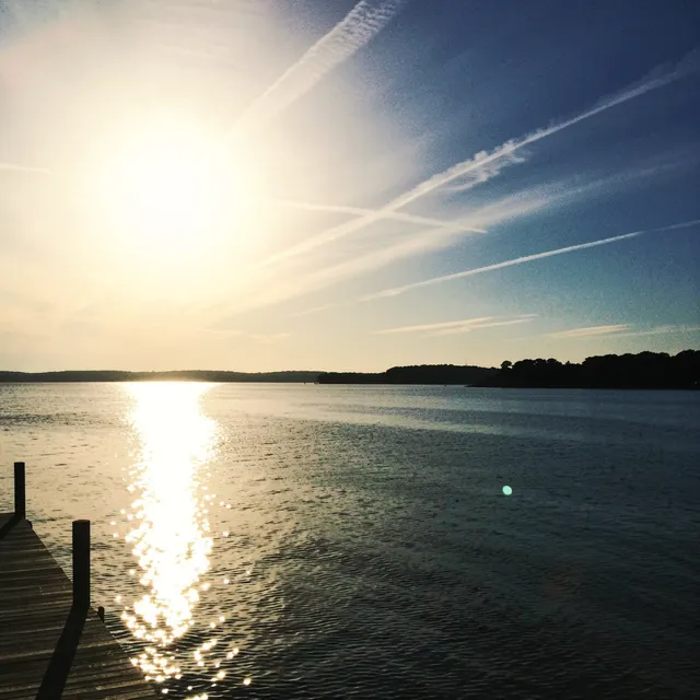 Dock at golden hour