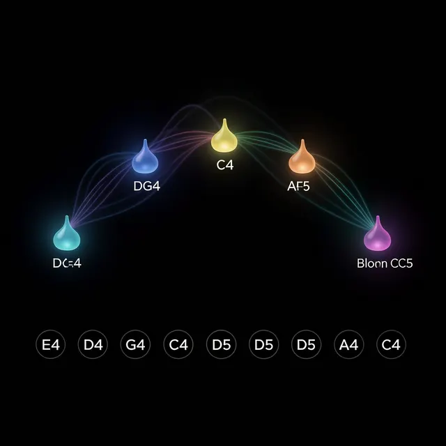 Resonance Garden note sequence and ripple