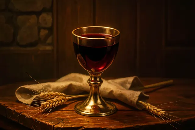 Jesus Juice: communion wine in a chalice