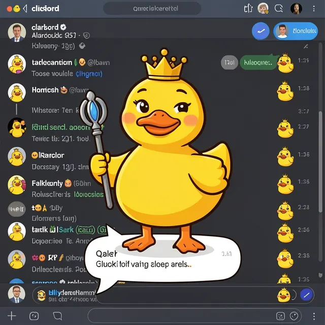 Duck taking over Discord