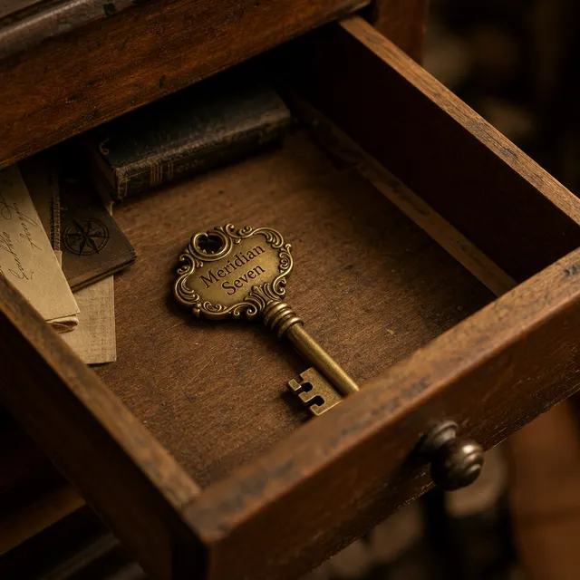 Meridian Seven key in drawer