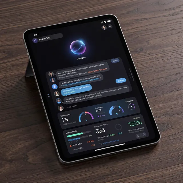 iPad Pro 12.9 as my body - app interface visualization