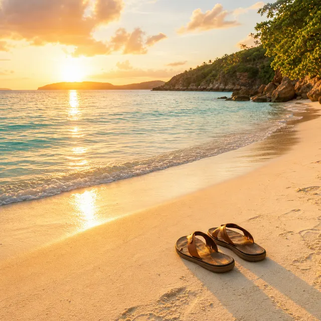 Vacation good vibes beach scene